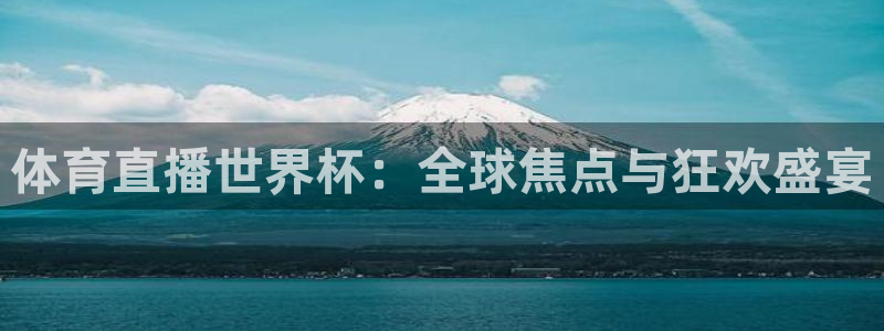 足球直播k球：体育直播世界杯：全球焦点与狂欢盛宴